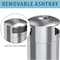 Hls Commercial 50 gal Round Outdoor Can, Silver, Open Top, Stainless Steel, 21.7 in HLS50DSI - alternate 10
